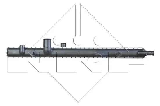 Kühler, Motorkühlung NRF 58267 Bild Kühler, Motorkühlung NRF 58267