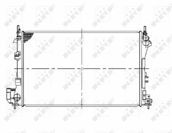 Kühler, Motorkühlung NRF 58293 Bild Kühler, Motorkühlung NRF 58293