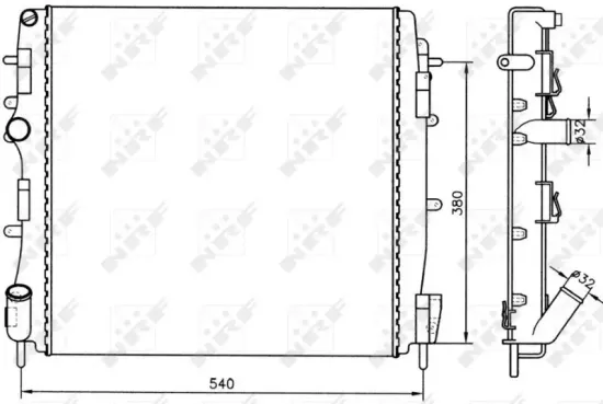 Kühler, Motorkühlung NRF 58316 Bild Kühler, Motorkühlung NRF 58316
