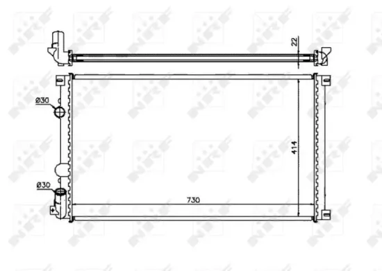 Kühler, Motorkühlung NRF 58321 Bild Kühler, Motorkühlung NRF 58321