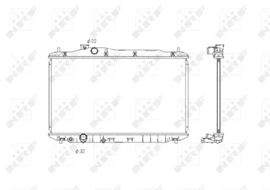 Kühler, Motorkühlung NRF 58323 Bild Kühler, Motorkühlung NRF 58323