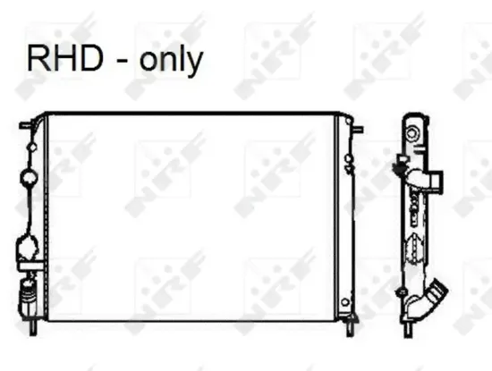 Kühler, Motorkühlung NRF 58326 Bild Kühler, Motorkühlung NRF 58326