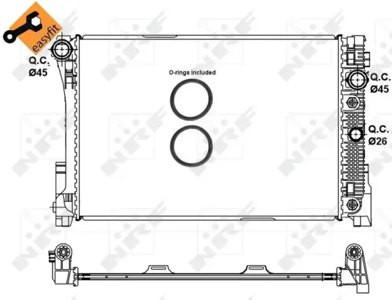 Kühler, Motorkühlung NRF 58335 Bild Kühler, Motorkühlung NRF 58335