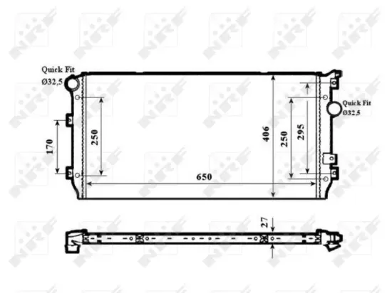 Kühler, Motorkühlung NRF 58339 Bild Kühler, Motorkühlung NRF 58339