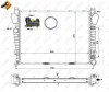 Kühler, Motorkühlung NRF 58366 Bild Kühler, Motorkühlung NRF 58366