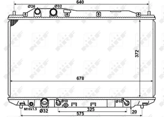 Kühler, Motorkühlung NRF 58379 Bild Kühler, Motorkühlung NRF 58379