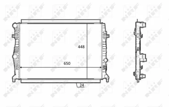 Kühler, Motorkühlung NRF 58398 Bild Kühler, Motorkühlung NRF 58398