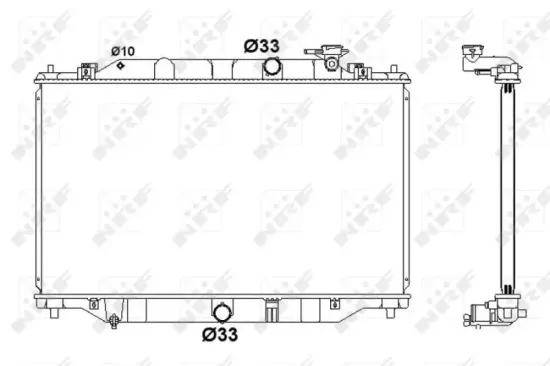 Kühler, Motorkühlung NRF 58416 Bild Kühler, Motorkühlung NRF 58416