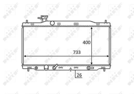 Kühler, Motorkühlung NRF 58456 Bild Kühler, Motorkühlung NRF 58456