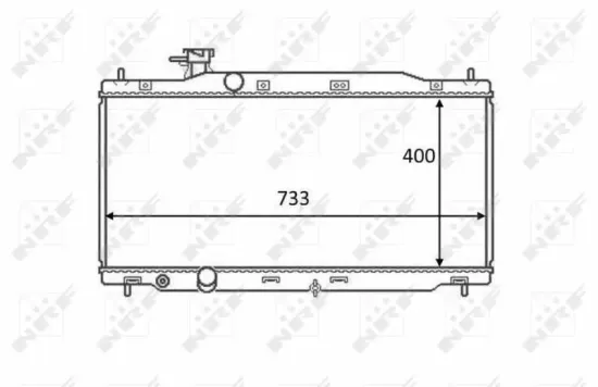 Kühler, Motorkühlung NRF 58458 Bild Kühler, Motorkühlung NRF 58458