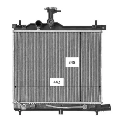 Kühler, Motorkühlung NRF 58460 Bild Kühler, Motorkühlung NRF 58460