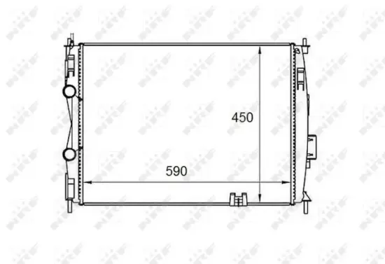 Kühler, Motorkühlung NRF 58461 Bild Kühler, Motorkühlung NRF 58461