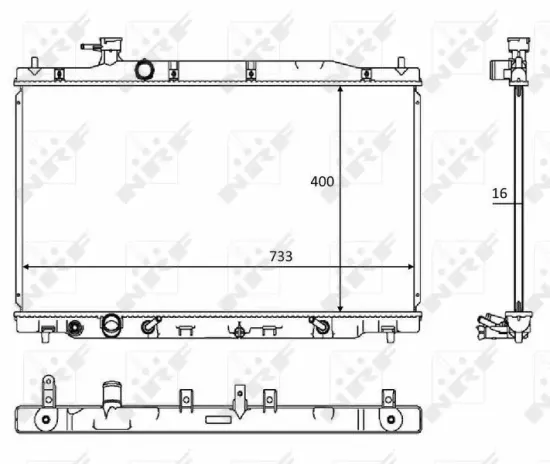 Kühler, Motorkühlung NRF 58469 Bild Kühler, Motorkühlung NRF 58469