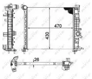 Kühler, Motorkühlung NRF 58476