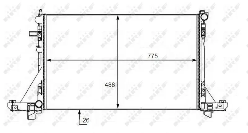 Kühler, Motorkühlung NRF 58481