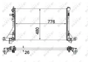 Kühler, Motorkühlung NRF 58482A