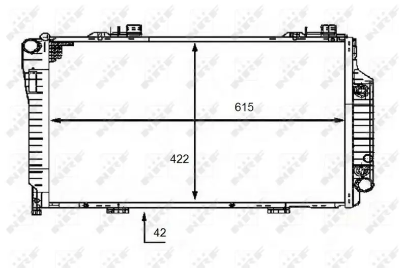 Kühler, Motorkühlung NRF 58483