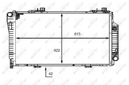 Kühler, Motorkühlung NRF 58483 Bild Kühler, Motorkühlung NRF 58483