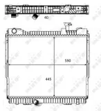 Kühler, Motorkühlung NRF 58484