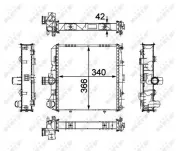 Kühler, Motorkühlung NRF 58486