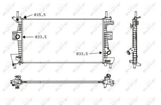Kühler, Motorkühlung NRF 58487 Bild Kühler, Motorkühlung NRF 58487