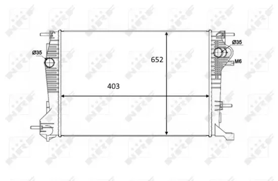 Kühler, Motorkühlung NRF 58488 Bild Kühler, Motorkühlung NRF 58488