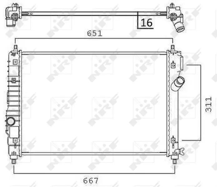 Kühler, Motorkühlung NRF 58505