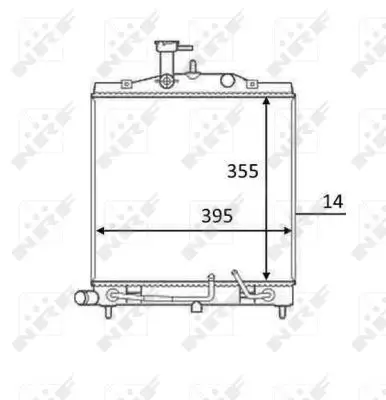 Kühler, Motorkühlung NRF 58531 Bild Kühler, Motorkühlung NRF 58531
