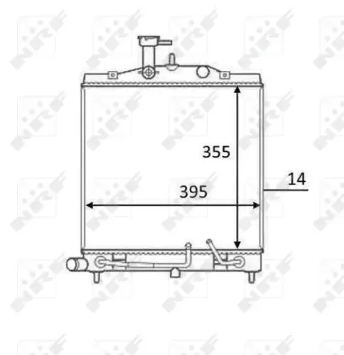 Kühler, Motorkühlung NRF 58531 Bild Kühler, Motorkühlung NRF 58531