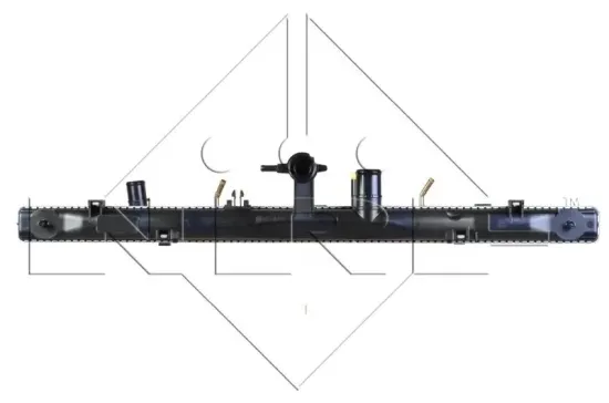 Kühler, Motorkühlung NRF 58611 Bild Kühler, Motorkühlung NRF 58611