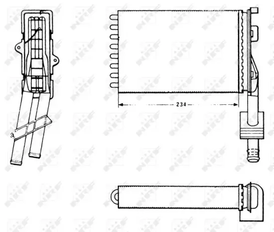 Wärmetauscher, Innenraumheizung NRF 58620 Bild Wärmetauscher, Innenraumheizung NRF 58620