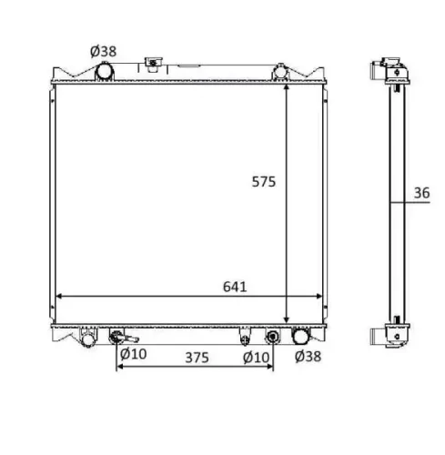 Kühler, Motorkühlung NRF 58647 Bild Kühler, Motorkühlung NRF 58647