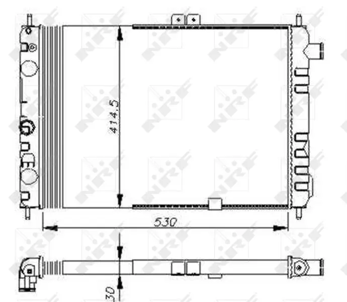 Kühler, Motorkühlung NRF 58670