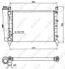 Kühler, Motorkühlung NRF 58705 Bild Kühler, Motorkühlung NRF 58705