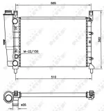 Kühler, Motorkühlung NRF 58705