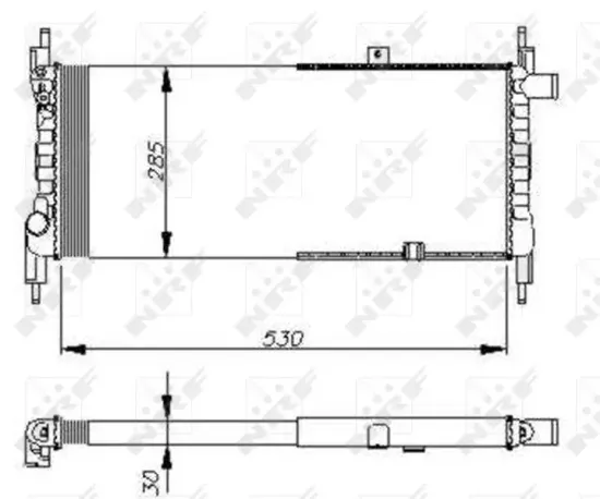 Kühler, Motorkühlung NRF 58711 Bild Kühler, Motorkühlung NRF 58711