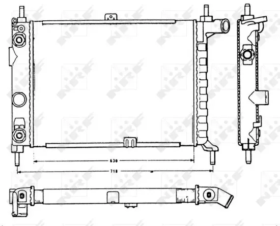 Kühler, Motorkühlung NRF 58721 Bild Kühler, Motorkühlung NRF 58721