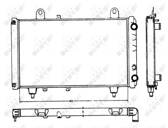 Kühler, Motorkühlung NRF 58749 Bild Kühler, Motorkühlung NRF 58749