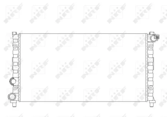 Kühler, Motorkühlung NRF 58765 Bild Kühler, Motorkühlung NRF 58765