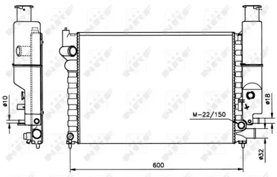Kühler, Motorkühlung NRF 58802 Bild Kühler, Motorkühlung NRF 58802