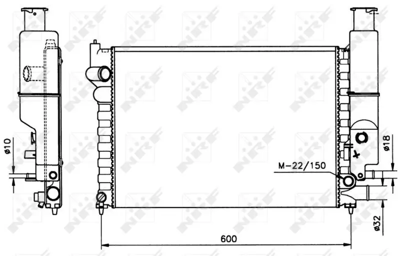 Kühler, Motorkühlung NRF 58802