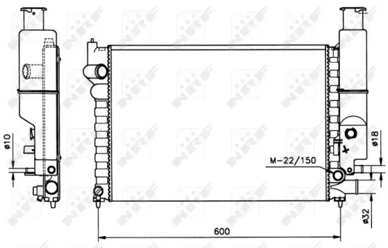 Kühler, Motorkühlung NRF 58802 Bild Kühler, Motorkühlung NRF 58802