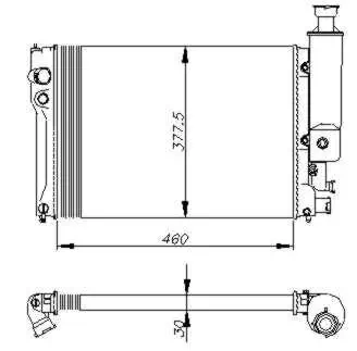 Kühler, Motorkühlung NRF 58886 Bild Kühler, Motorkühlung NRF 58886