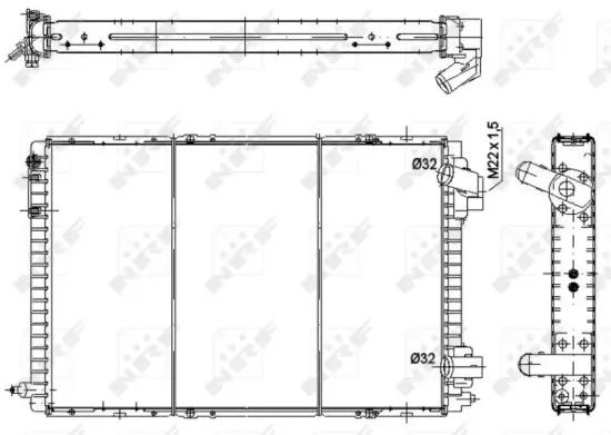 Kühler, Motorkühlung NRF 58941 Bild Kühler, Motorkühlung NRF 58941