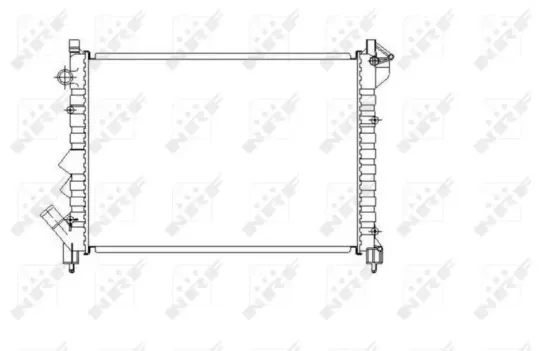 Kühler, Motorkühlung NRF 58943 Bild Kühler, Motorkühlung NRF 58943