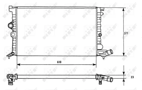 Kühler, Motorkühlung NRF 58946 Bild Kühler, Motorkühlung NRF 58946