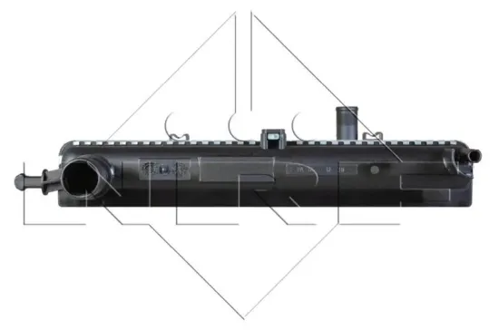 Kühler, Motorkühlung NRF 58966 Bild Kühler, Motorkühlung NRF 58966