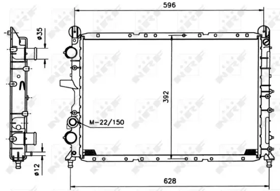 Kühler, Motorkühlung NRF 58995 Bild Kühler, Motorkühlung NRF 58995