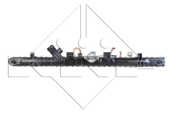 Kühler, Motorkühlung NRF 59043 Bild Kühler, Motorkühlung NRF 59043