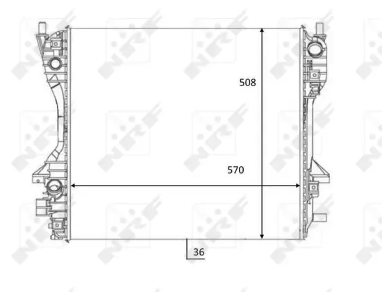 Kühler, Motorkühlung NRF 59060 Bild Kühler, Motorkühlung NRF 59060